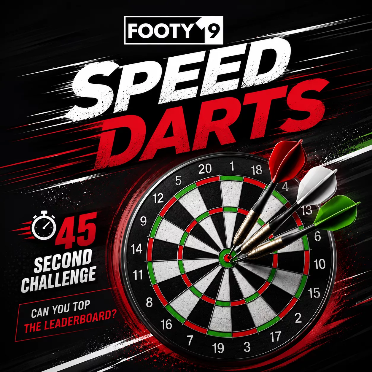 Footy9 Speed Darts